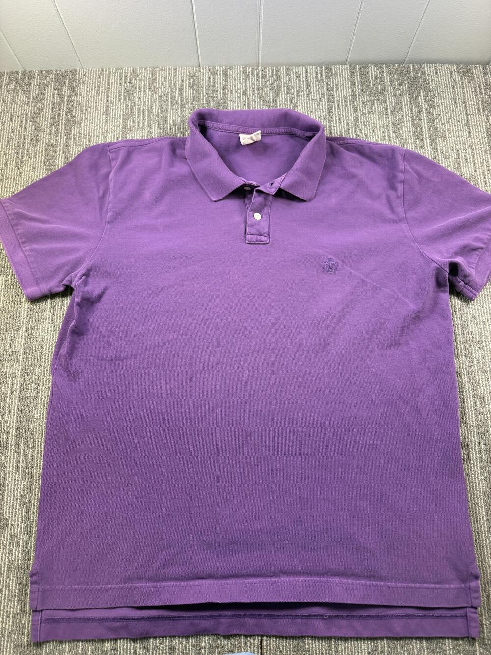 Brooks Brothers 346 Polo Shirt Mens XL Purple Vintage Polo Original Fit Casual
